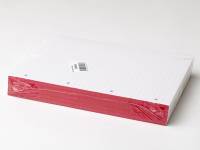 Standardblok 4 huller lin. 60g hvid A4