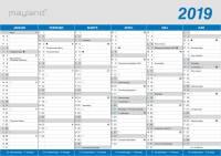 Kontorkalender A5 klassisk 21x15cm 19 0580 00