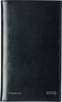 Noteringskalender kunstskind sort 10x16cm 2dage/side 19 1800 00