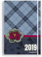 Ugekalender A6 Weekly h&aring;rd PP m/4 illu. 10,5x15cm h&oslash;jformat 19 2011 00