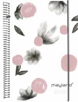 Ugekalender A6 Senator h&aring;rd PP blomster 10,5x15cm tv&aelig;rformat 19 2012 20