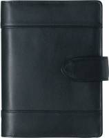Spiralkalender skind sort 12x17cm 1dage/side 19 2101 00