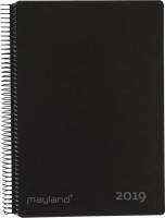 Timekalender fiberpap sort 17x23,5cm 1dag/side 19 2181 00