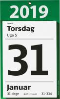 K&aelig;mpeafrivningskalender m/bagsidetekst 16,5x23,5cm 19 2540 00
