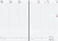 Ugekalender System A5 REFILL 15x21cm h&oslash;jformat 19 2950 00