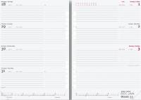 Ugekalender System A5 international REFILL 15x21cm tv&aelig;rformat 19 2951 00