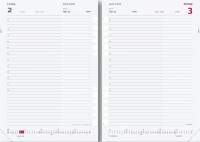 Dagkalender System A5 REFILL 15x21cm m/multihuller 19 3050 00