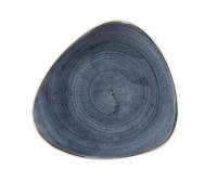 Tallerken trekant stonecast 22,9cm porcelæn blåbær 12stk/kar