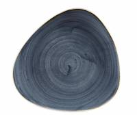 Tallerken trekant stonecast 26,5cm porcelæn blåbær 12stk/kar