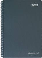 Ugekalender A5 PP m&oslash;rk gr&aring; 15x21cm 1 uge/opslag 21 2000 00