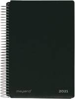 Spiralkalender sort h&aring;rd 12x17cm PP 2 dage/side 21 2050 00
