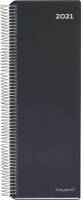 Spiralnoteringskalender sort 10x32cm 1 dag/side 21 2250 00