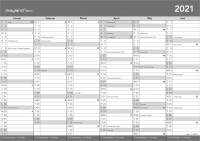 Kontorkalender Basic A4 30x21cm 21 2680 00