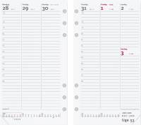 Ugekalender System PP refill 9,5x17cm h&oslash;jformat 21 2750 00