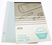 Millimeterblok 80g 1mm bl&aring; A4 blok m. 50 ark 268