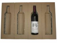 Vinemballage Universal 3/4l forsendelse/1 flaske top+bund Består af 1 sæt som kan bruges fx. som top + bund til 1 flaske, eller kun som bund til 2 flasker.
