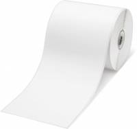 Labeltape Brother RDS01E2 102mmx44,3m sort p&aring; hvid papirtape