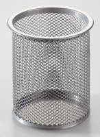 Penneholder rund m/huller OD s&oslash;lv &Oslash;9x10cm