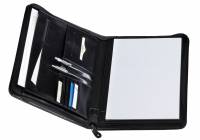 Skrivemappe Pierre m/lynl&aring;s A4 6442 sort