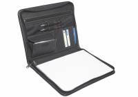 Dokumentmappe Pierre White Line 6128 l&aelig;der sort