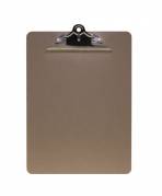 Clipboard A4 MDF m/kraftig klemme brun