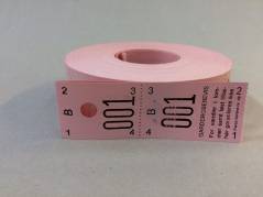 Garderobenumre rosa 2-delt 48 2x500stk