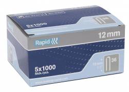 H&aelig;fteklammer Rapid galv. 36/14 5000stk/pak rund hvid