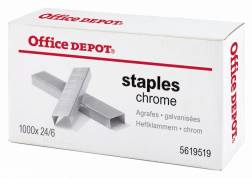 H&aelig;fteklammer galvaniserede Office DEPOT 24/6 1000stk/pak