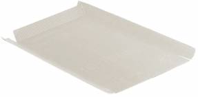 Bølgepergament hvid 500x640mm åben bølge