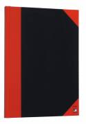 Kinabog m/linier 96bl sort m/røde hjørner A6