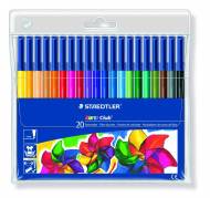 Farvetusser Staedtler Noris Club ass. 1,0mm 20stk/pak