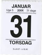 Broderikalender m/split & bagsidetekst 5x6,4cm 20 2410 00