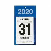 Afrivningskalender m/bagsidetekst 6x10cm 20 2520 00