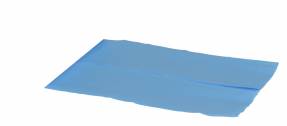 Plastikposer t/skumkasser blå 620/200x630x0,03mm 250stk/kar Foringsposer til kartonner og skumkasser