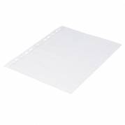 Plastlomme 0,06mm A4 glasklar 100stk/pak Q-line m/hvid hulkant
