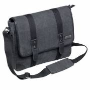 Taske Pierre Washed Canvas Messenger bag grå