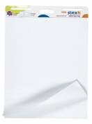 Flipoverpapir selvklæbende 72x62cm hvid 30ark/blk