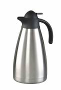 Termokande 1,5L H:28,5cm rustfri m/sort låg