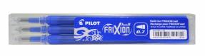Refill Pilot FriXion blå 0,7 medium 3-pack