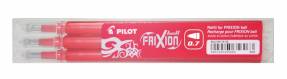Refill Pilot FriXion rød 0,7 medium 3-pack