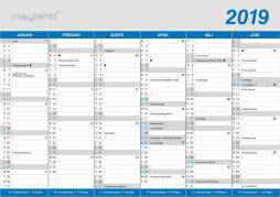 Kontorkalender A5 klassisk 21x15cm 19 0580 00