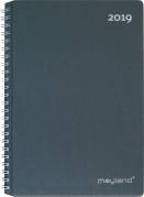 Ugekalender A5 h&aring;rd PP m&oslash;rk gr&aring; 15x21cm h&oslash;jformat 19 2000 00