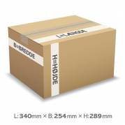 Bølgepapkasse Master'In 340x254x289mm 25l - 3mm