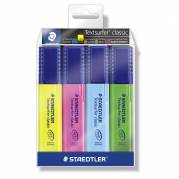 Tekstmarker STAEDTLER 364 ass. 4stk/sæt Textsurfer Classic