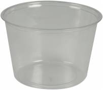 Portionsbæger PLA klar 4oz 120ml 4,7cm Ø7cm 100stk/pak