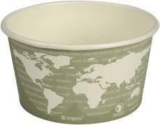 Bæger World Art 6,27xØ11,45cm grøn PLA/pap 12oz 355ml 25stk/pak