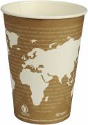 Bæger World Art 14,7cm Ø11,45cm brun PLA/pap 32oz 940ml 25stk/pak