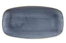 Serveringsfad stonecast 12st 29,8x15,3cm porcelæn blåbær