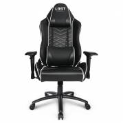 Kontorstol E-sport L33T PU hvid/sort Gaming Pro Level