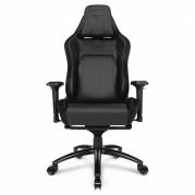 Kontorstol E-sport L33T PU sort Gaming Pro Level